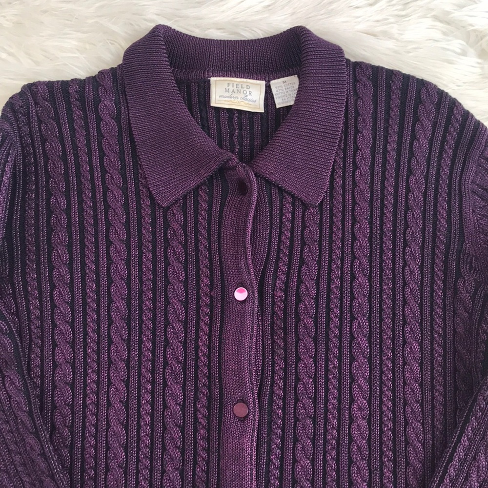 Vintage Field Manor Modern Classics Cardigan M - image 3
